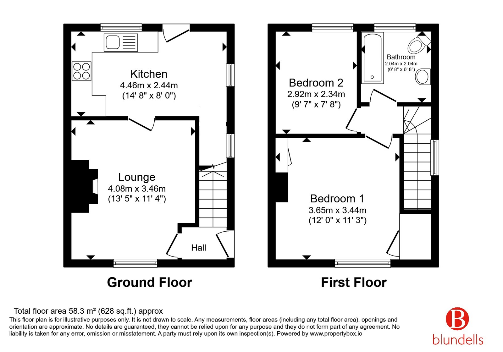 4, Beck Road, Sheffield floorplan