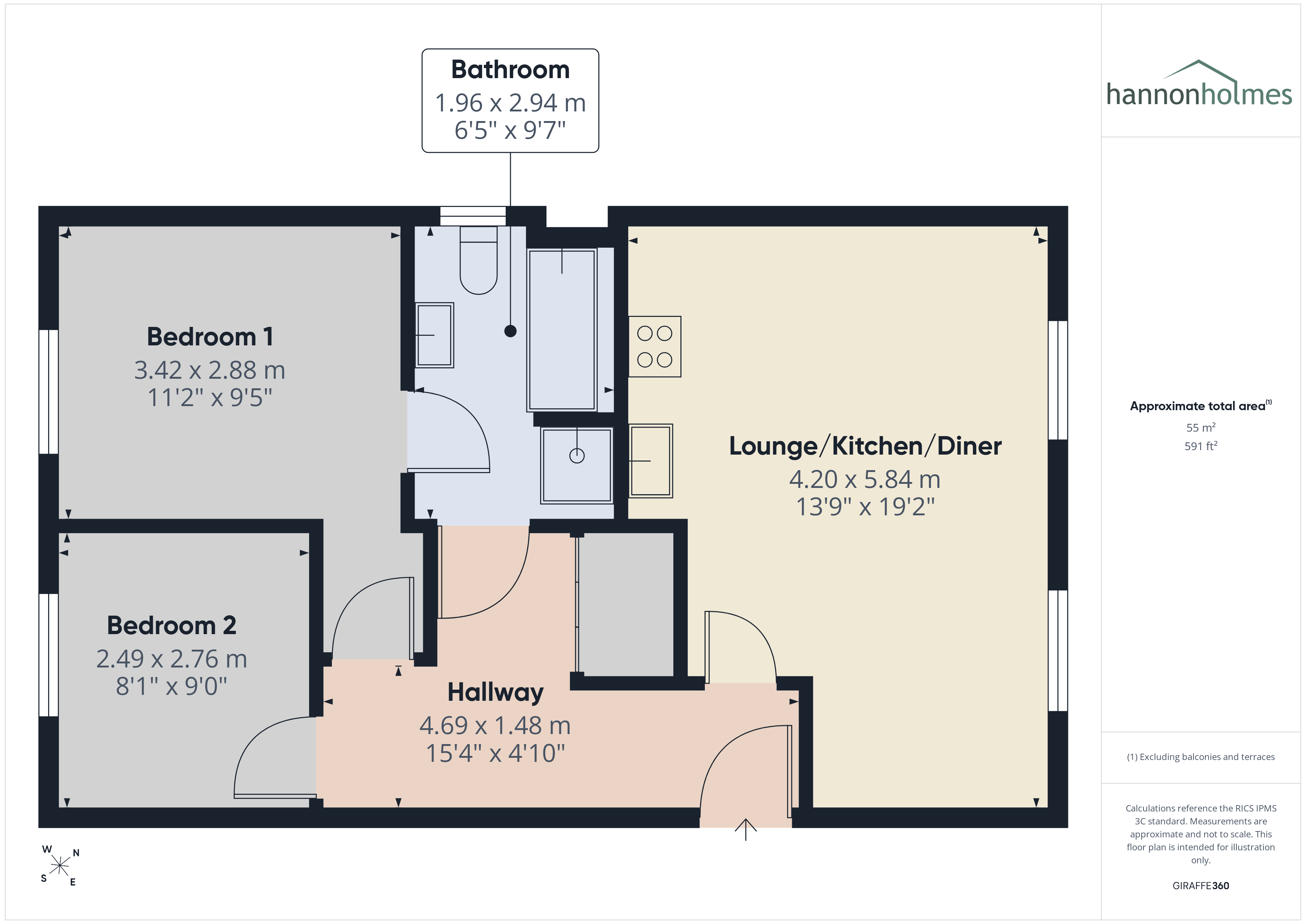 5, Lock View, Manchester floorplan