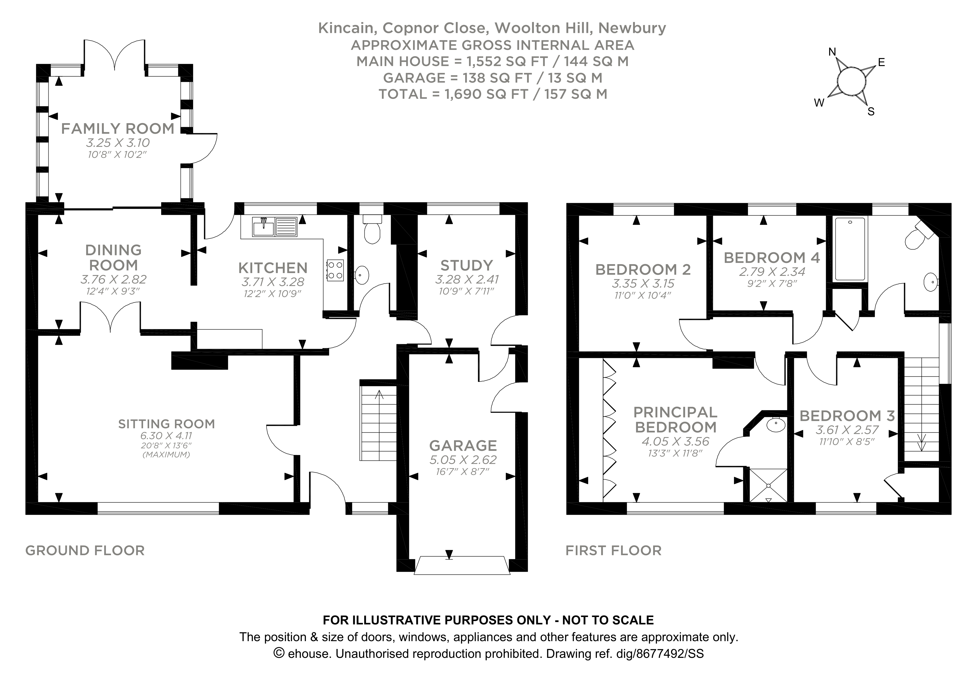 Kincain,, Copnor Close, Newbury floorplan