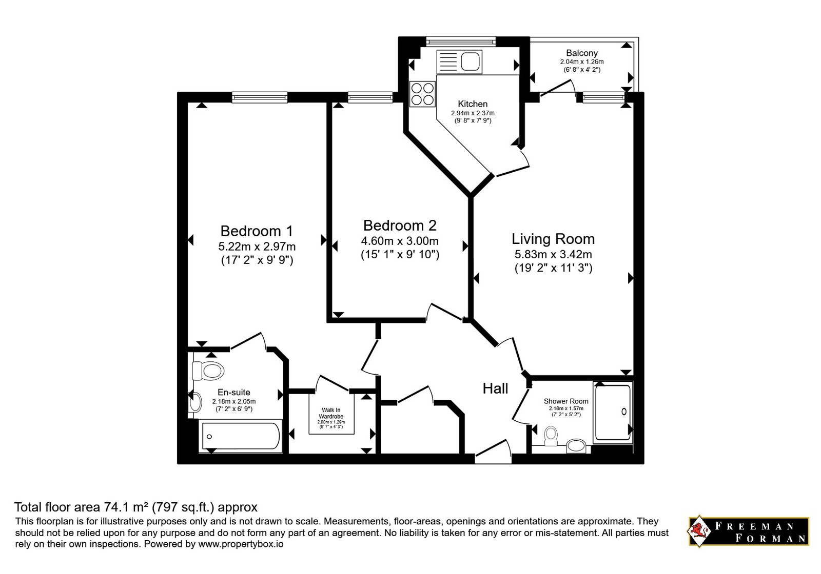 Flat 26, Weavers House,, Highgate Hill, Cranbrook floorplan