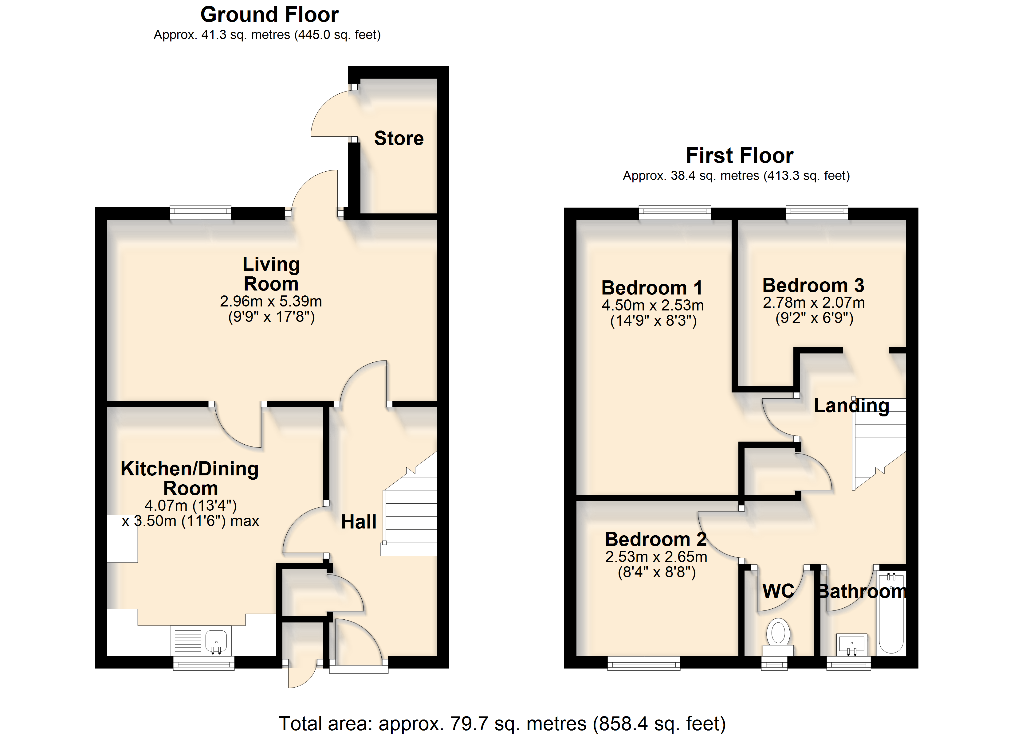 10, St. Edmunds Walk, Kingsbridge floorplan