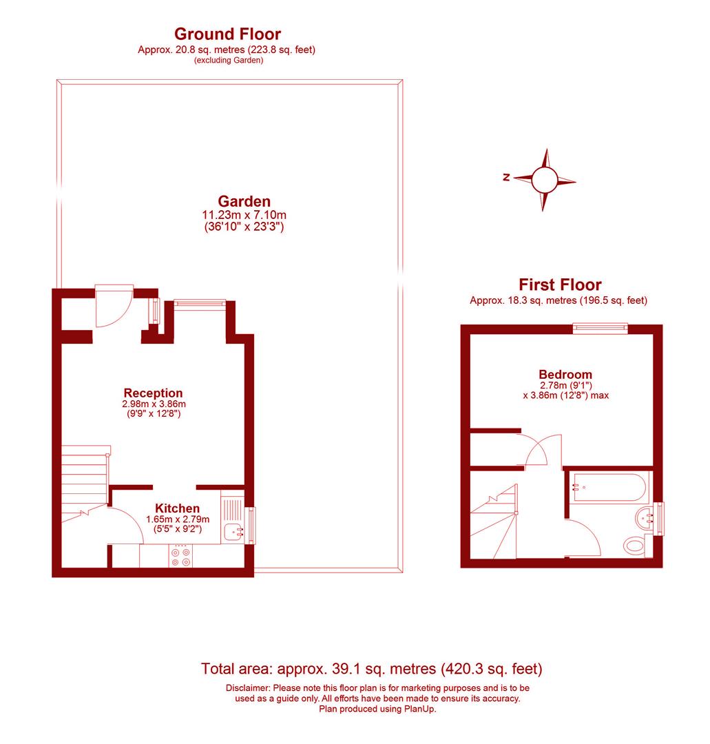 24, Sutherland Drive, London floorplan
