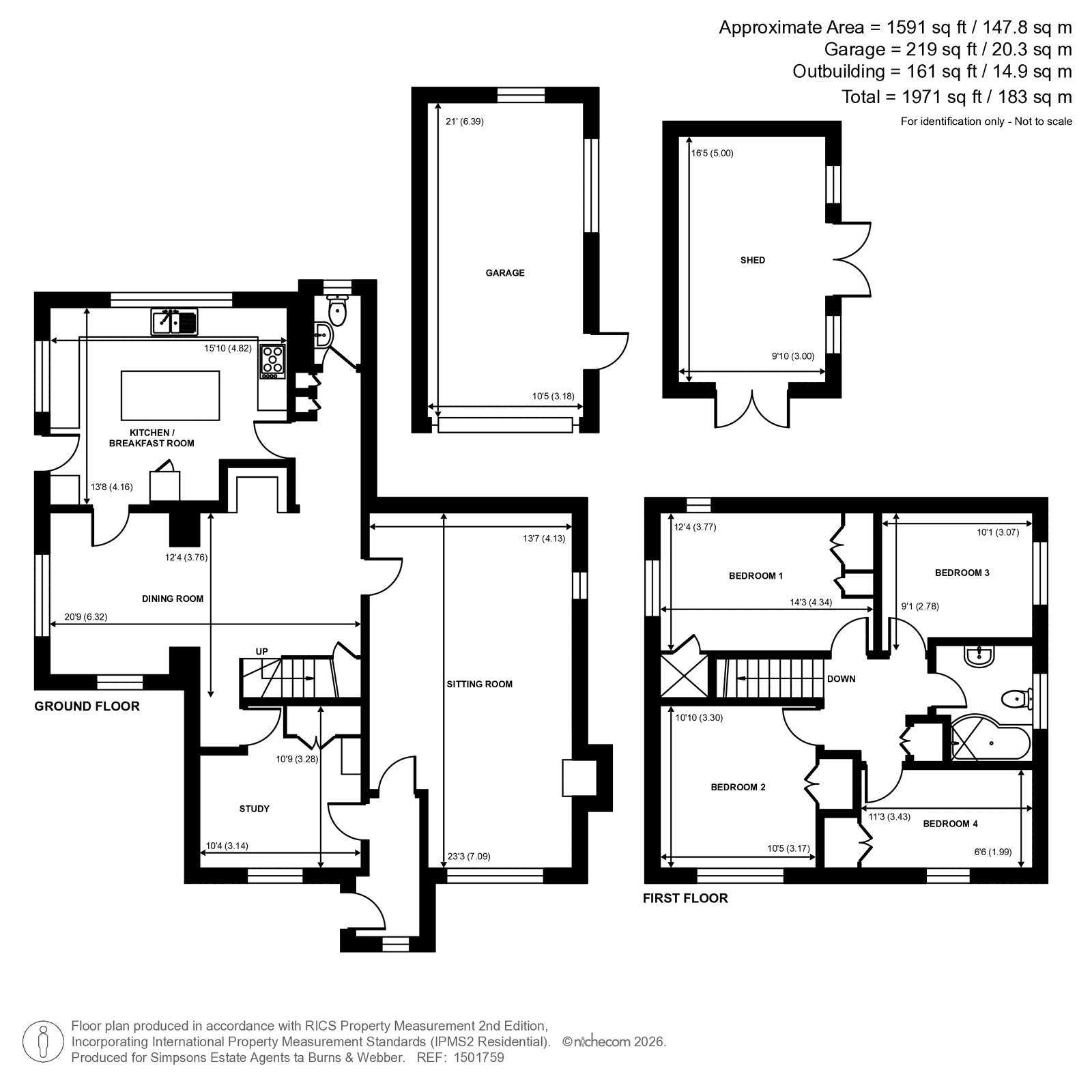 The Old Sh,, Church Street, Horsham floorplan
