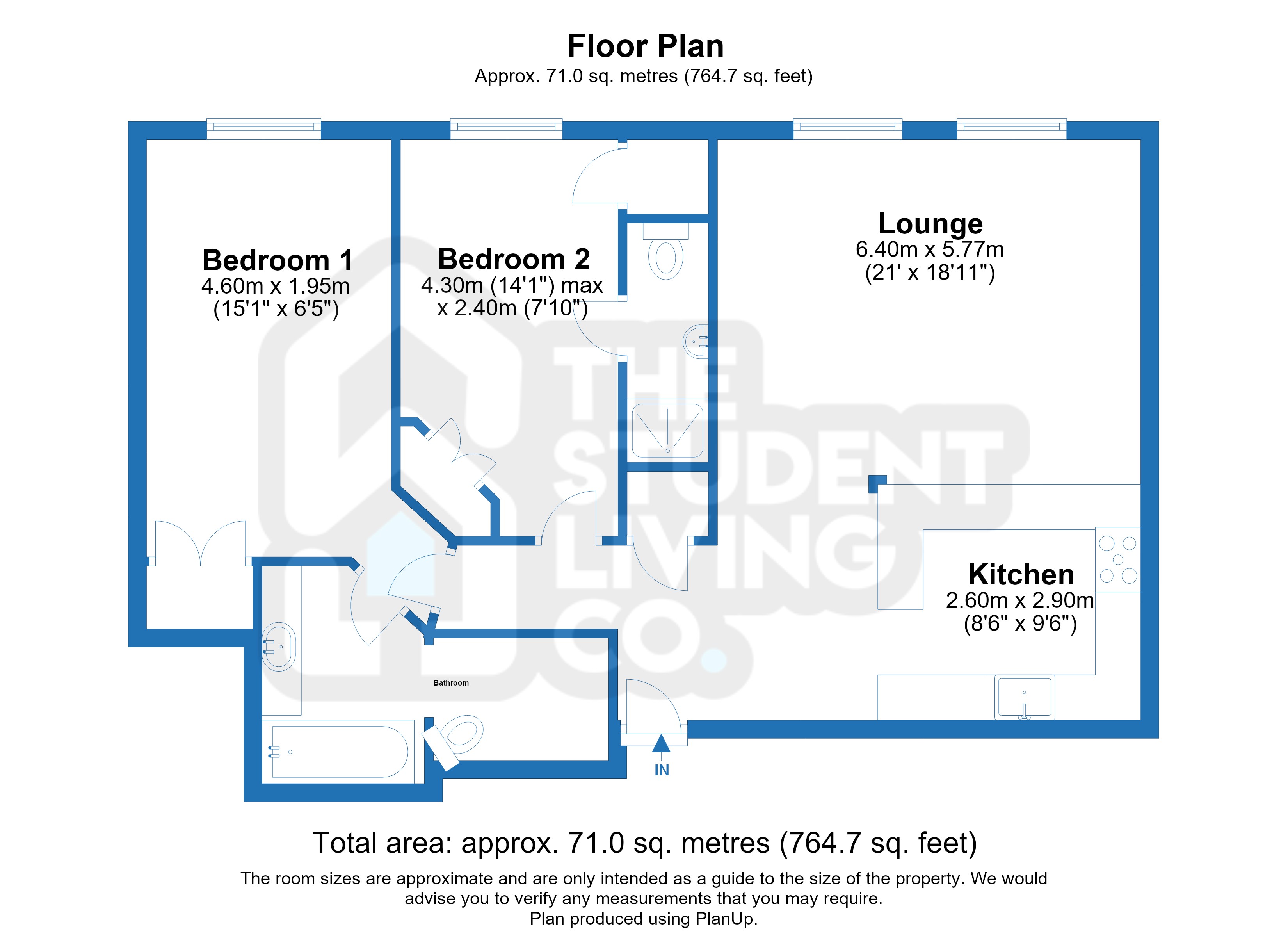 Hollowstone, Nottingham floorplan