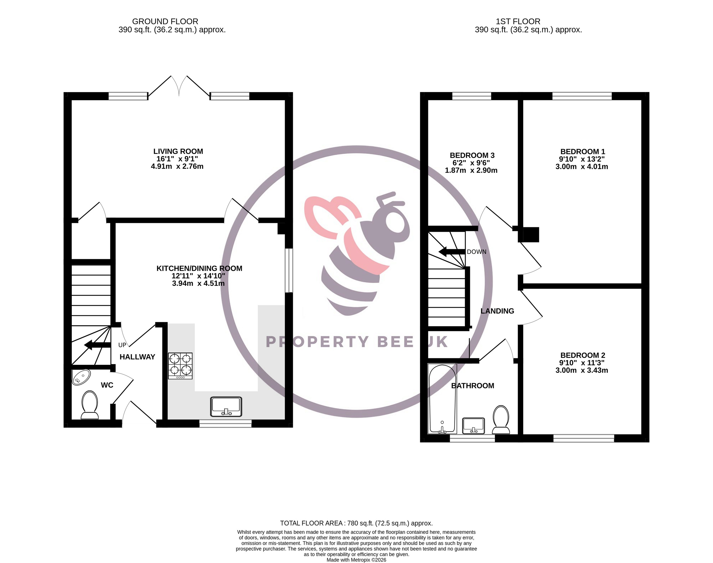 10 Whins Close, Camberley floorplan