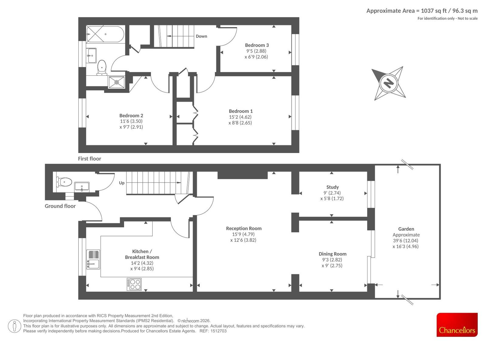 9, Kielder Walk, Surrey floorplan