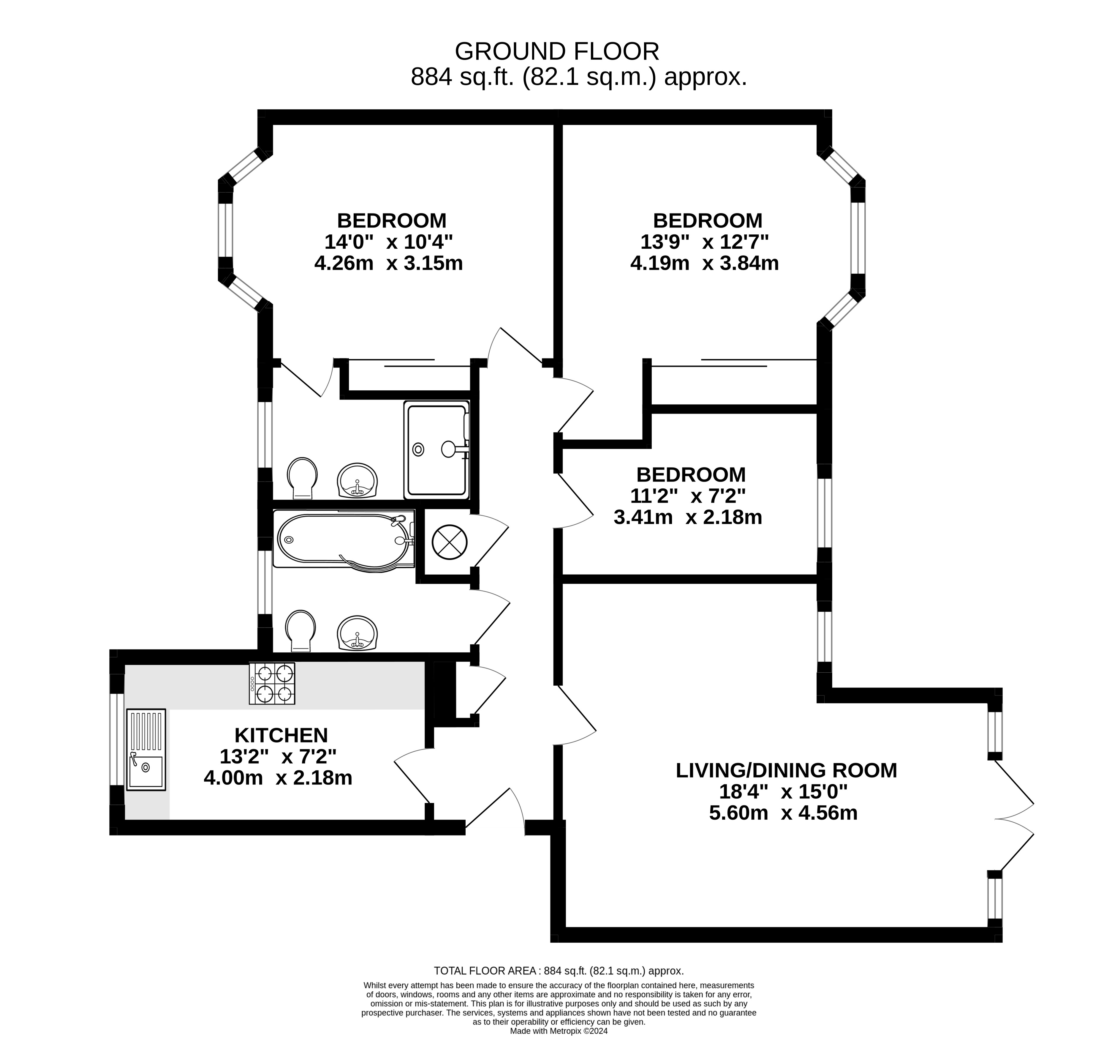 6 Edenwood Heights, 49, Ridgway Road, Surrey floorplan