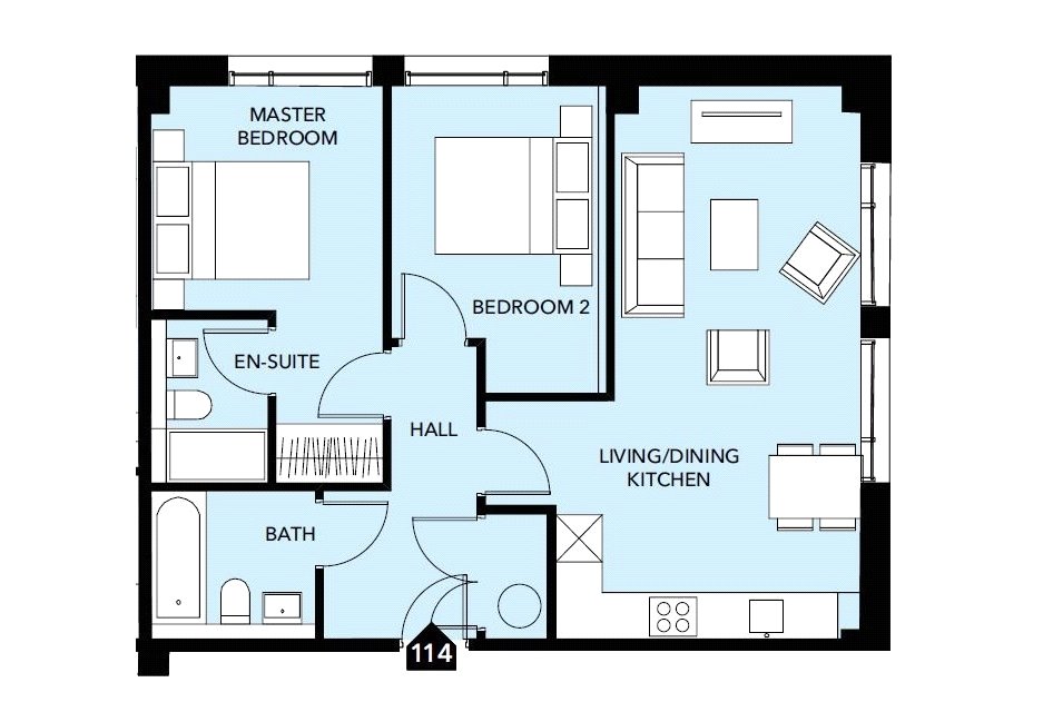 2 Bedrooms Flat for sale in Blu Bracknell, Wokingham Road, Bracknell, Berkshire RG42