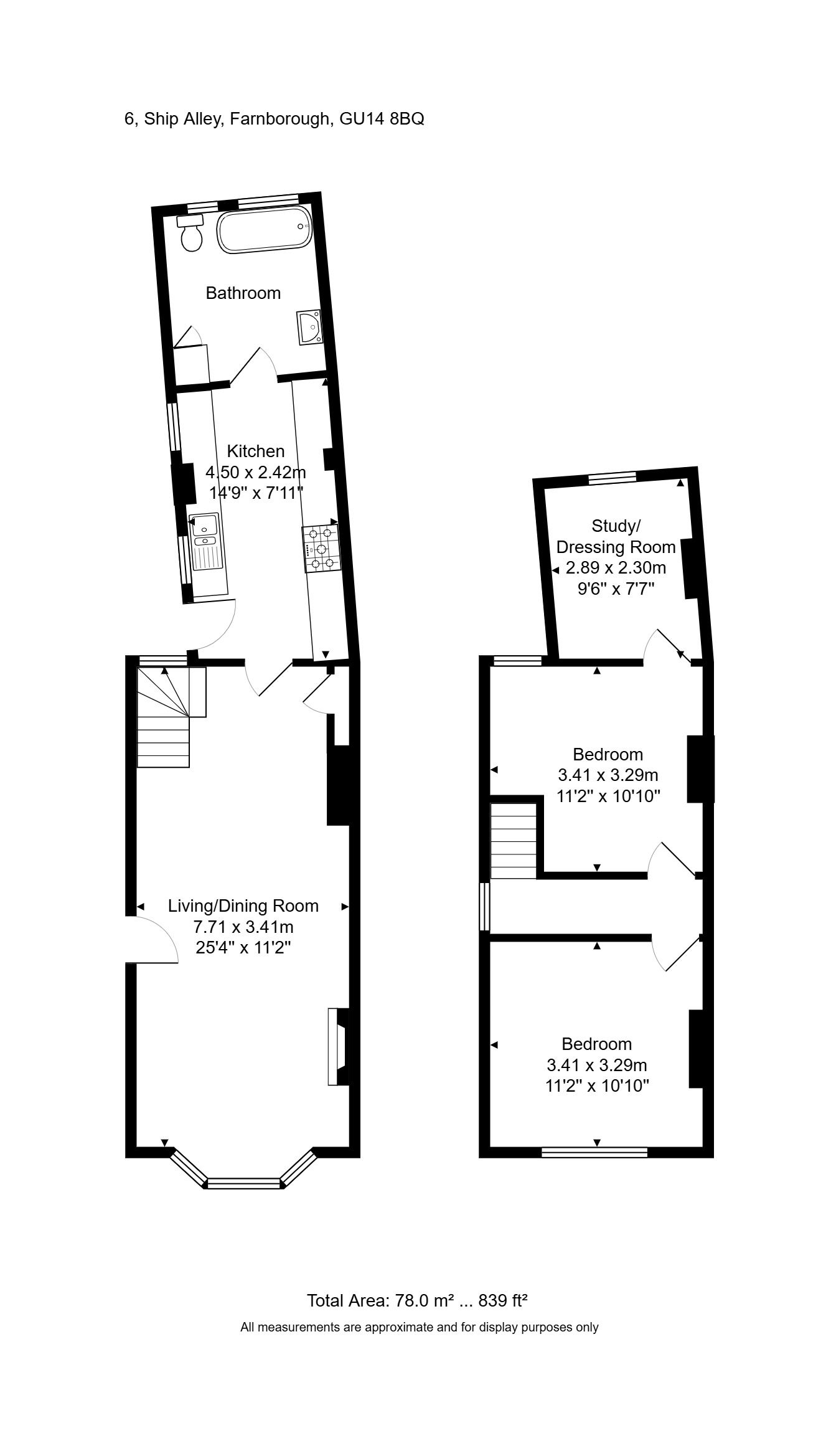 6, Ship Alley, Farnborough floorplan