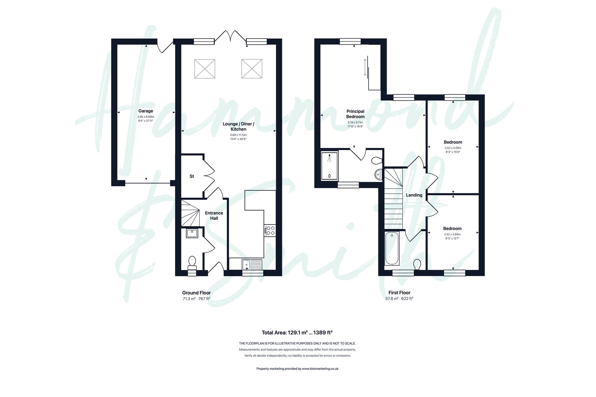 4 Hildar Close, Bishop's Stortford floorplan