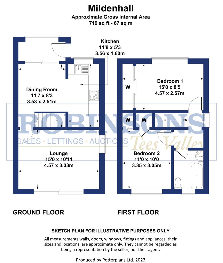 Mildenhall Close, Fens, Hartlepool TS25, 2 bedroom end terrace house