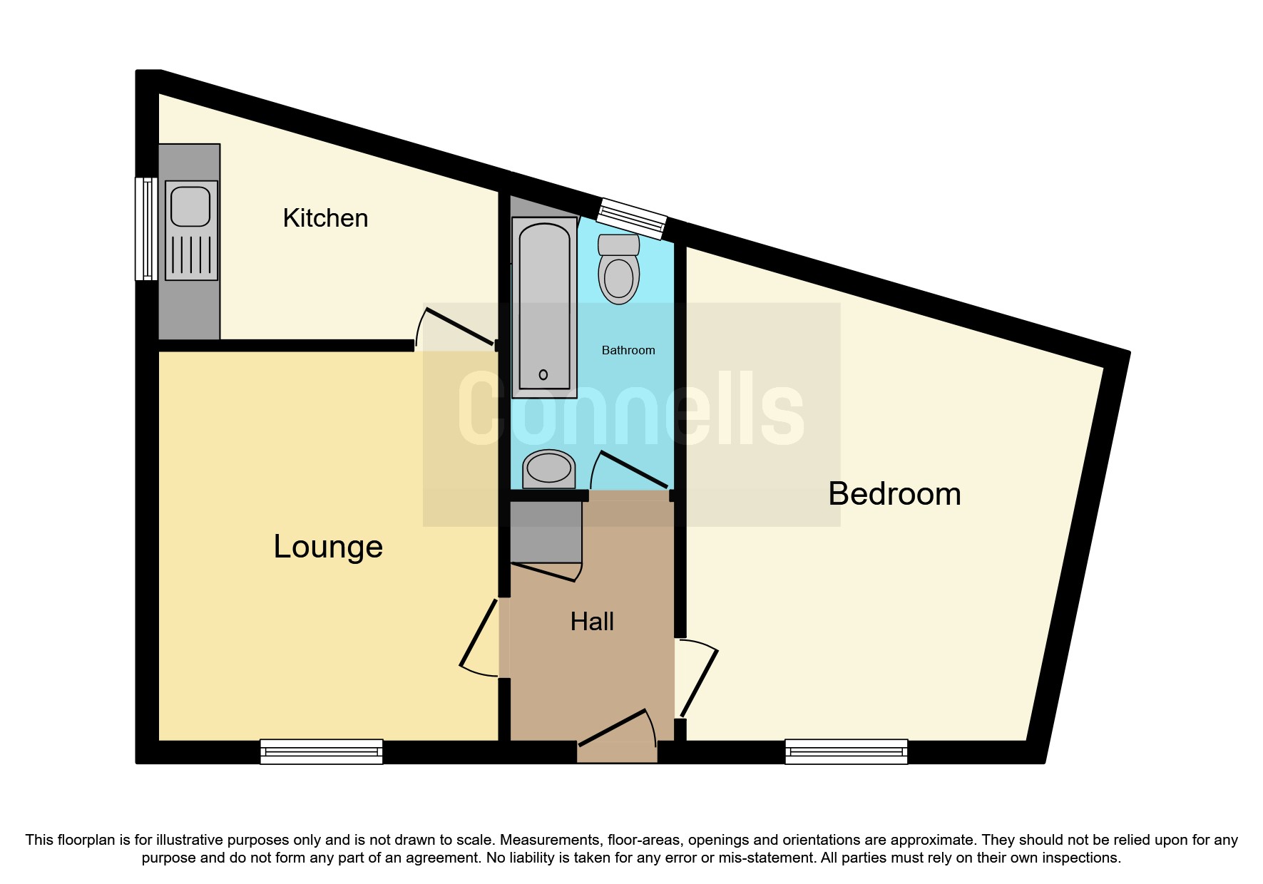Clarks Place, Trowbridge BA14, 1 bedroom flat for sale 63529848