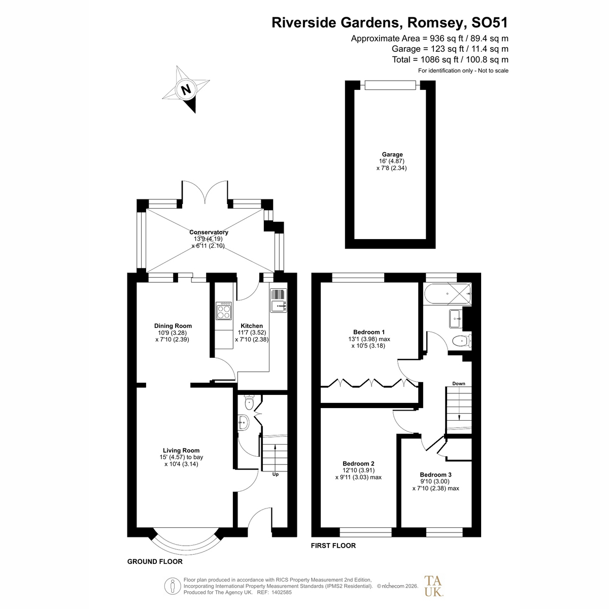 37, Riverside Gardens, Romsey floorplan