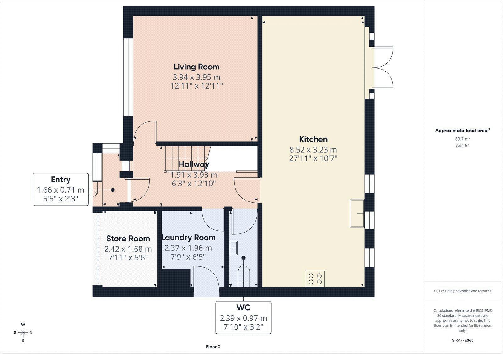 96, Elm Tree Road, Weston-Super-Mare floorplan