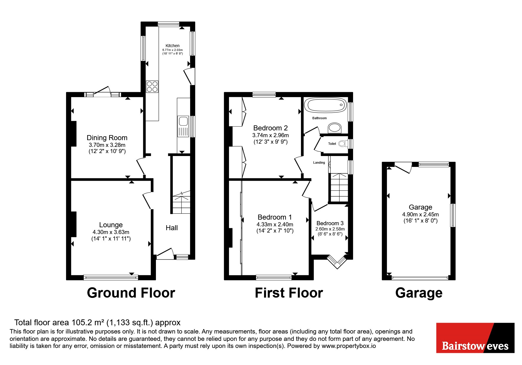 137, Valley Road, Kenley floorplan