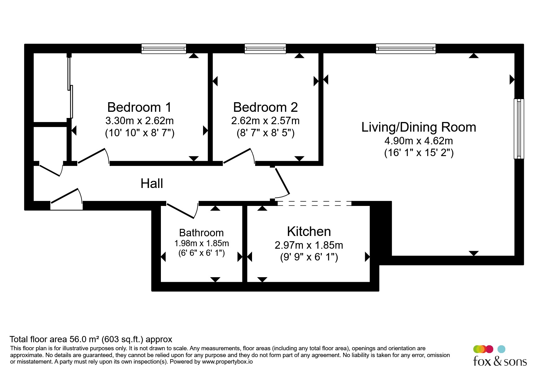 Flat 8, The Shrubbery, West Street, Axminster floorplan