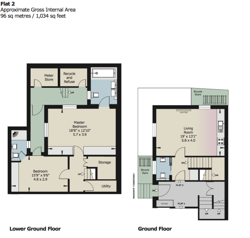 2 Bedrooms Flat to rent in Cresswell Gardens, London SW5