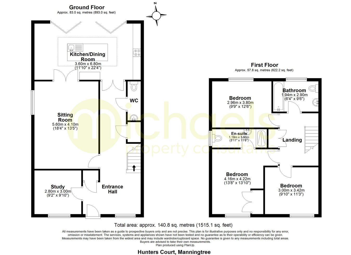 7, Hunters Court, Manningtree floorplan