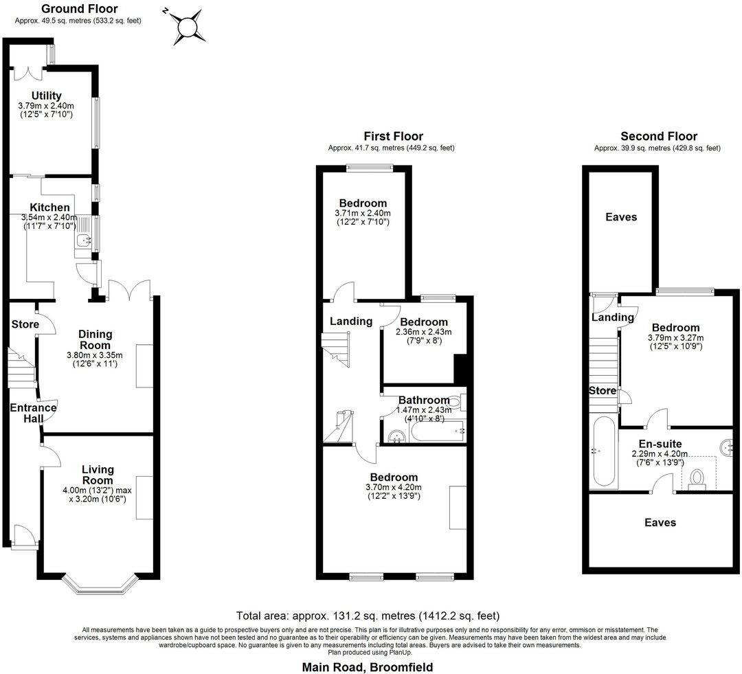 118, Main Road, Chelmsford floorplan