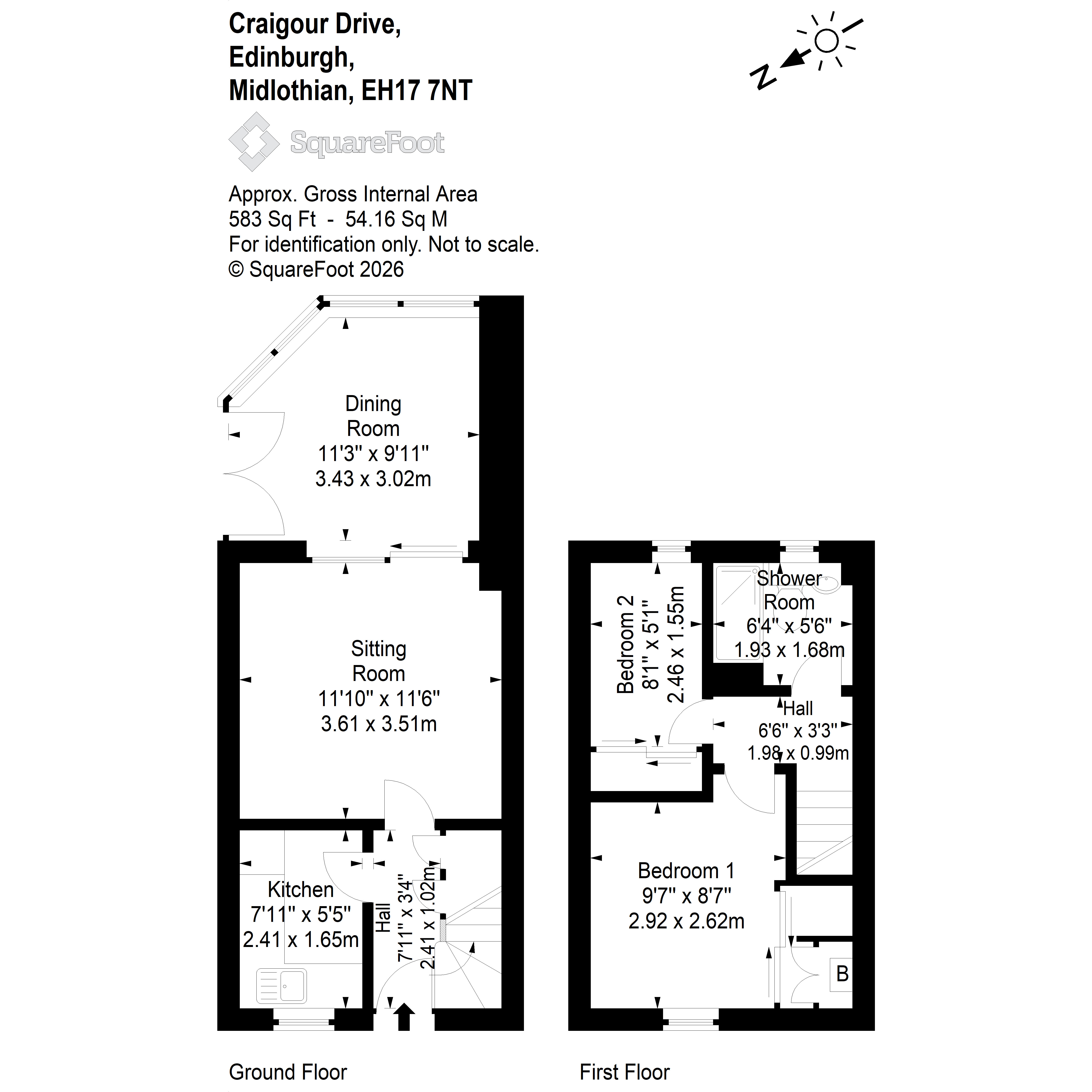 114, Craigour Drive, Edinburgh floorplan