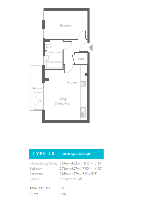 1 Bedrooms Flat to rent in Coral Apartments, 6 Salton Square, London E14