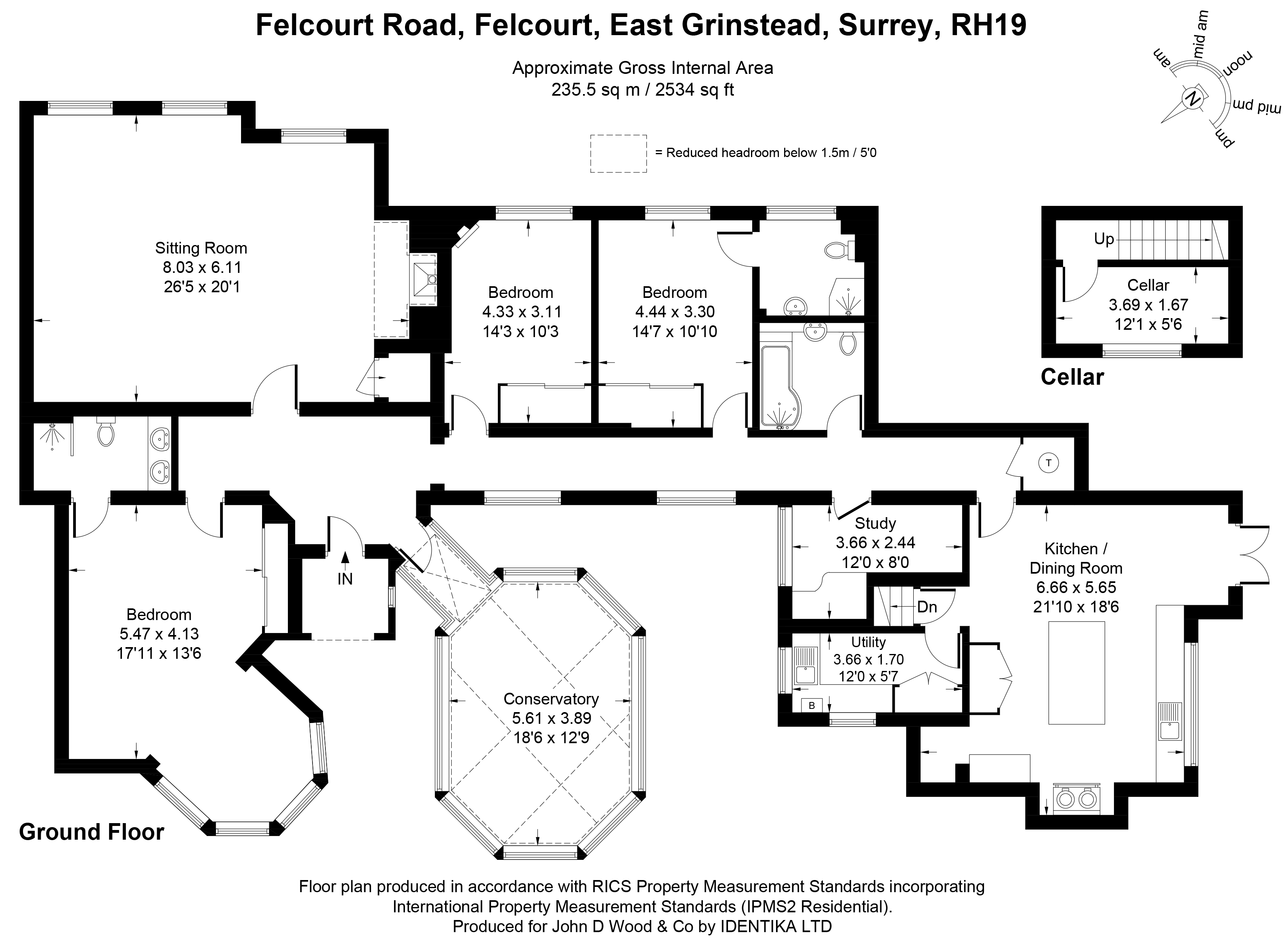 Flat 2, Felcourt Manor,, Felcourt Road, East Grinstead floorplan