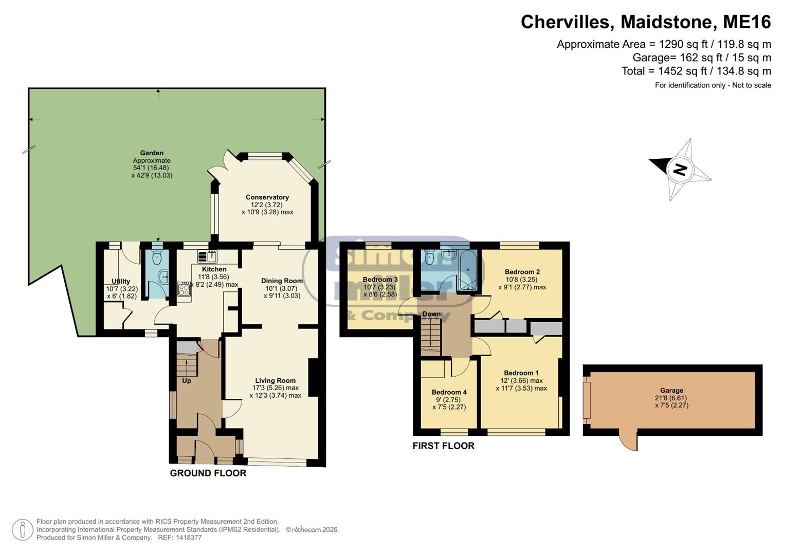 36, Chervilles, Maidstone floorplan