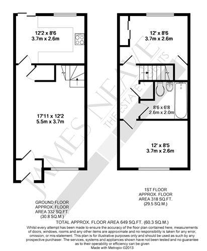 2 Bedrooms Terraced house to rent in Danesfield Close, Walton-On-Thames KT12