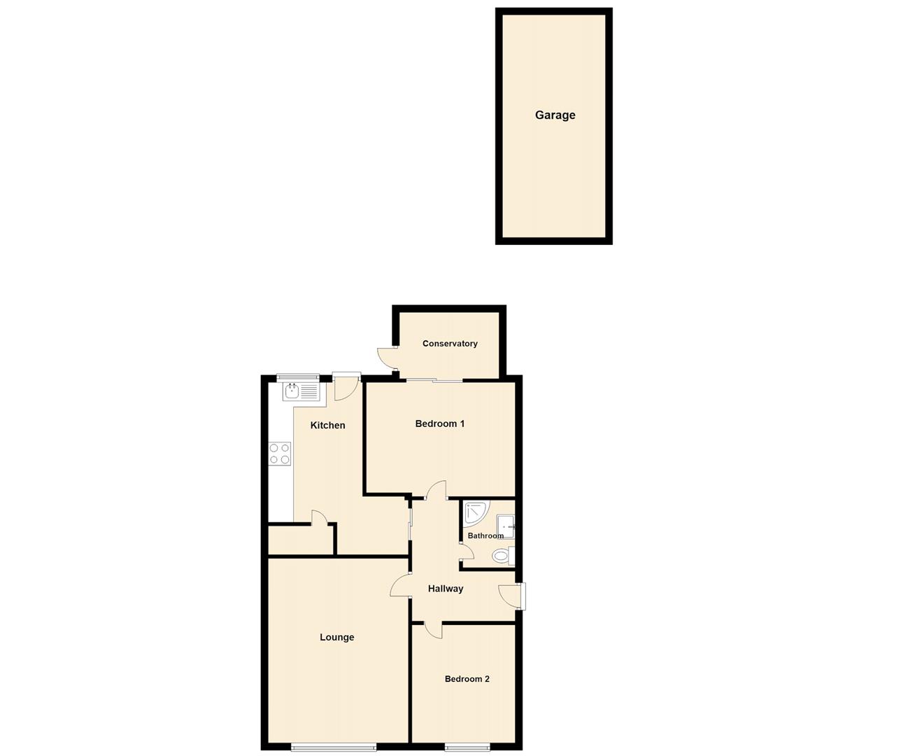 12, Crummock Close, Bolton floorplan