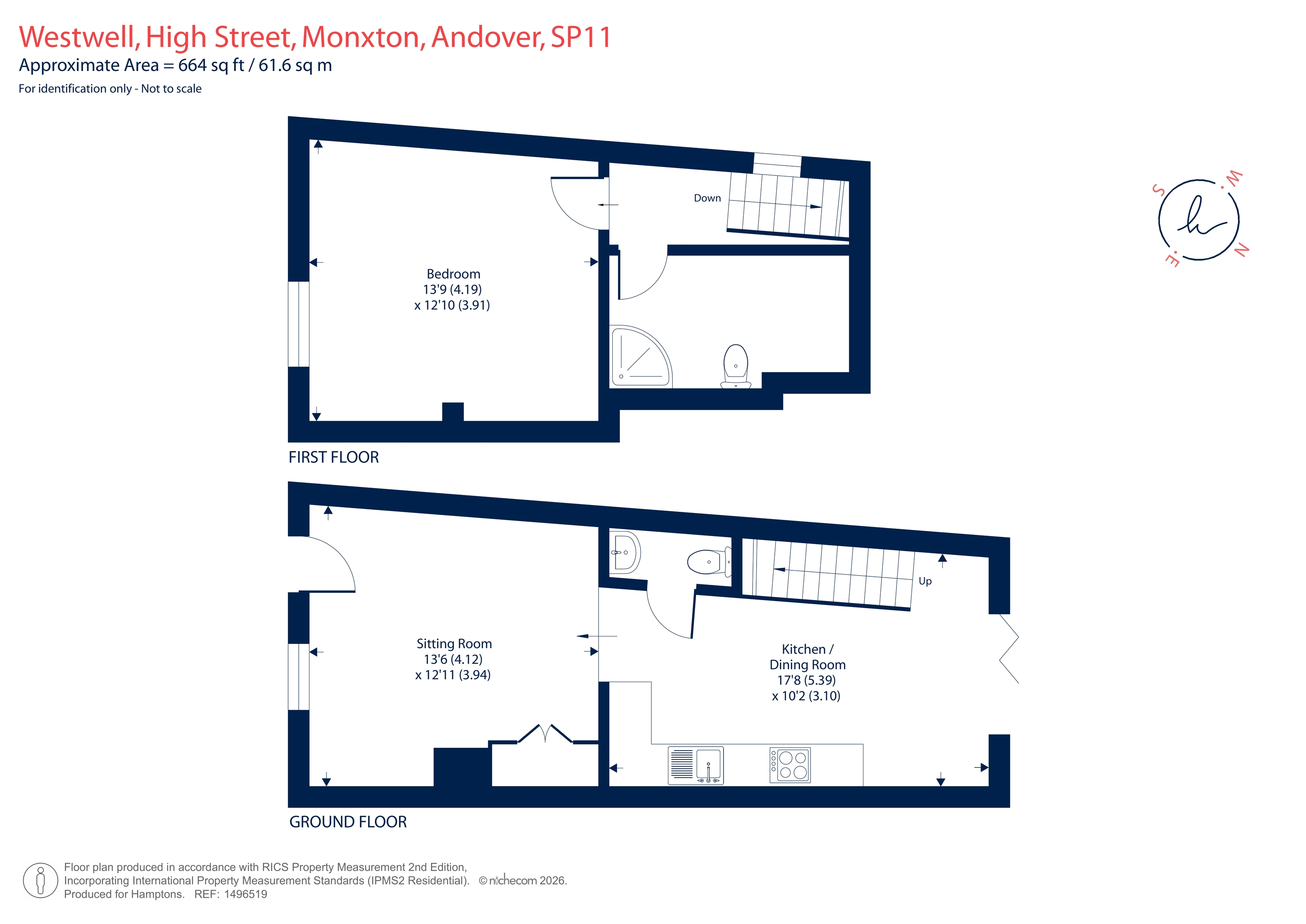 Westwell, High Street, Monxton floorplan