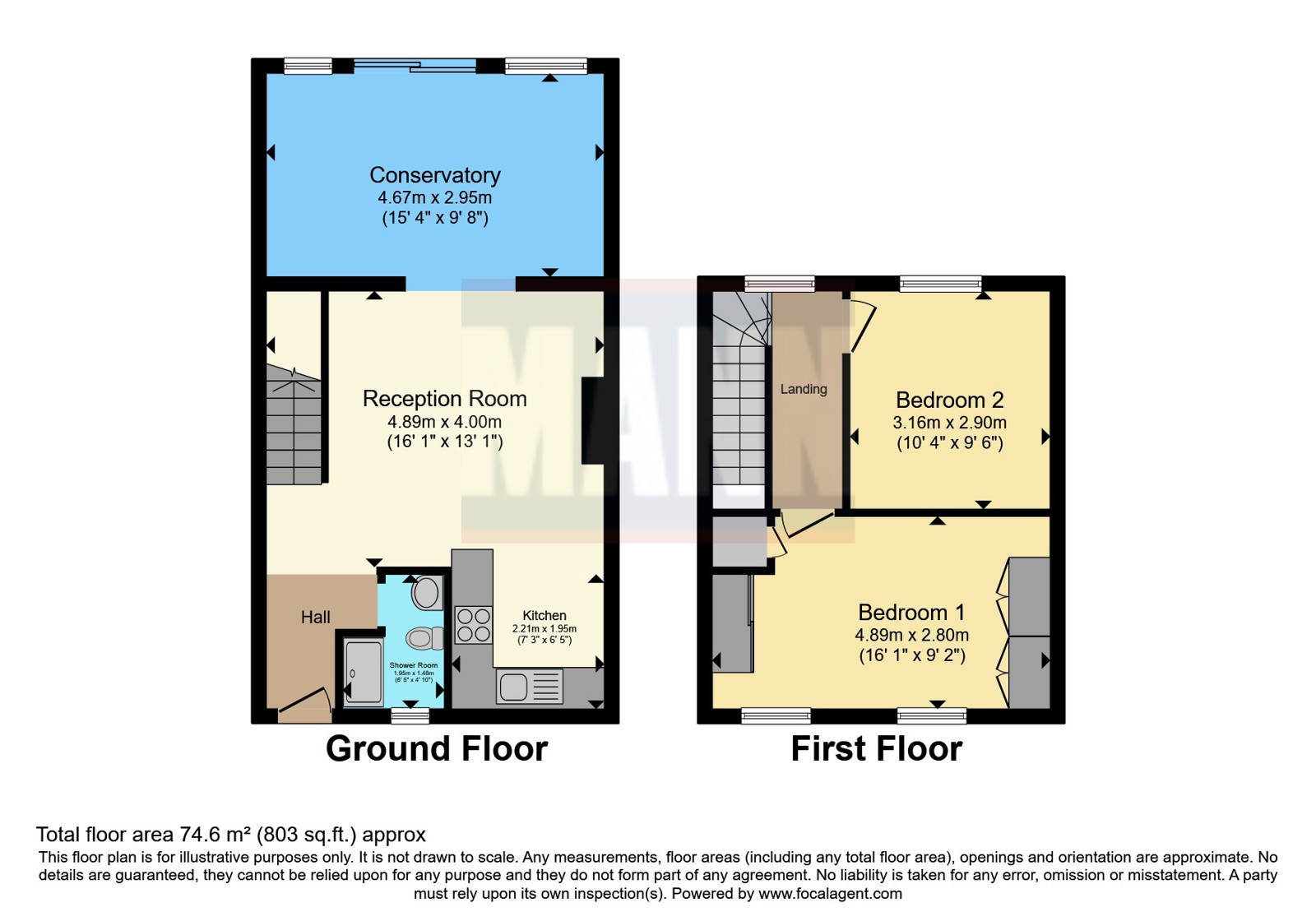 42, Bates Crescent, Croydon floorplan