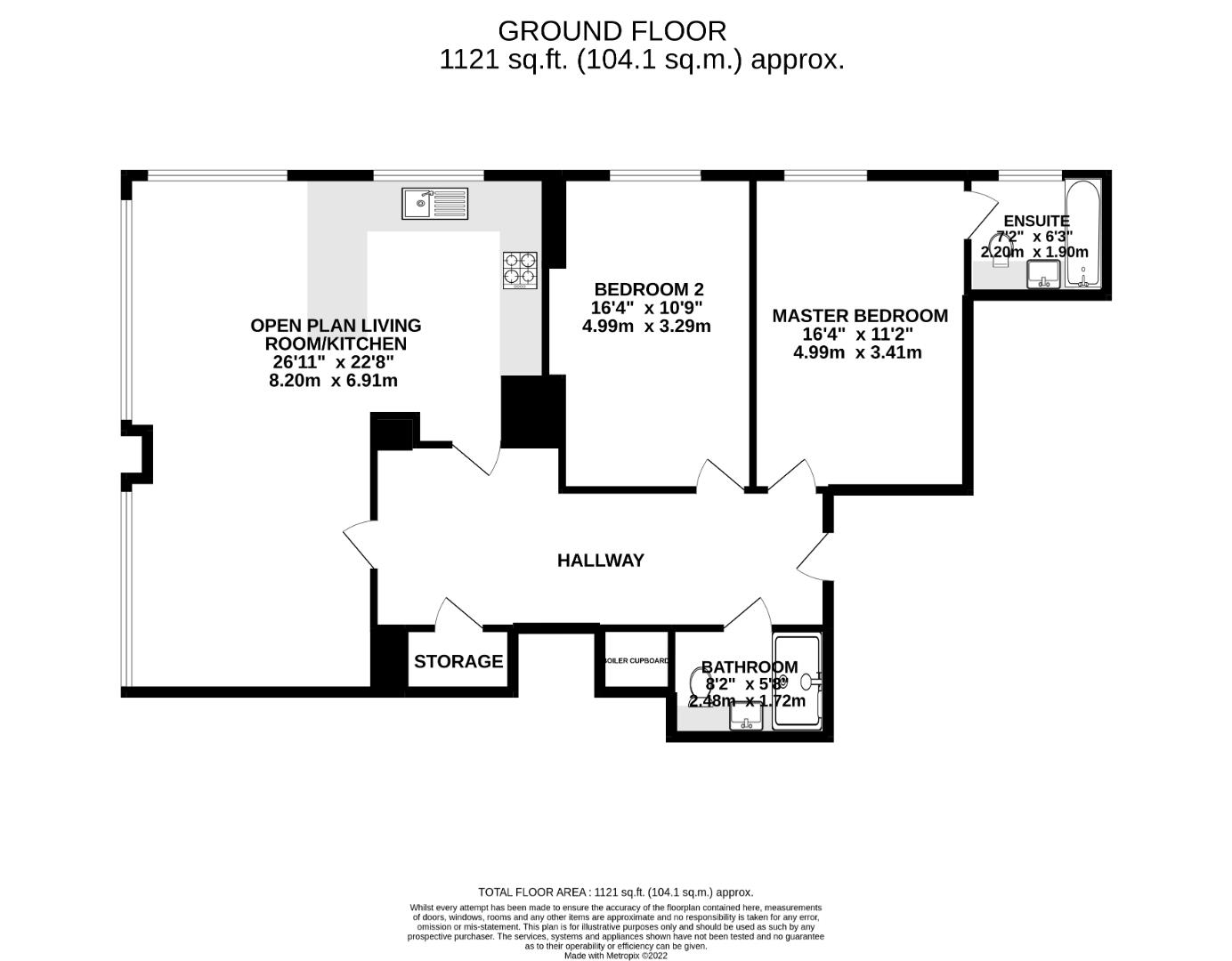 Apt 7, Cathedral Views, Gloucester floorplan