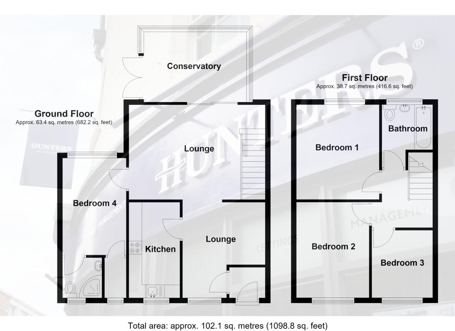 4, Meadow Terrace, Darwen floorplan
