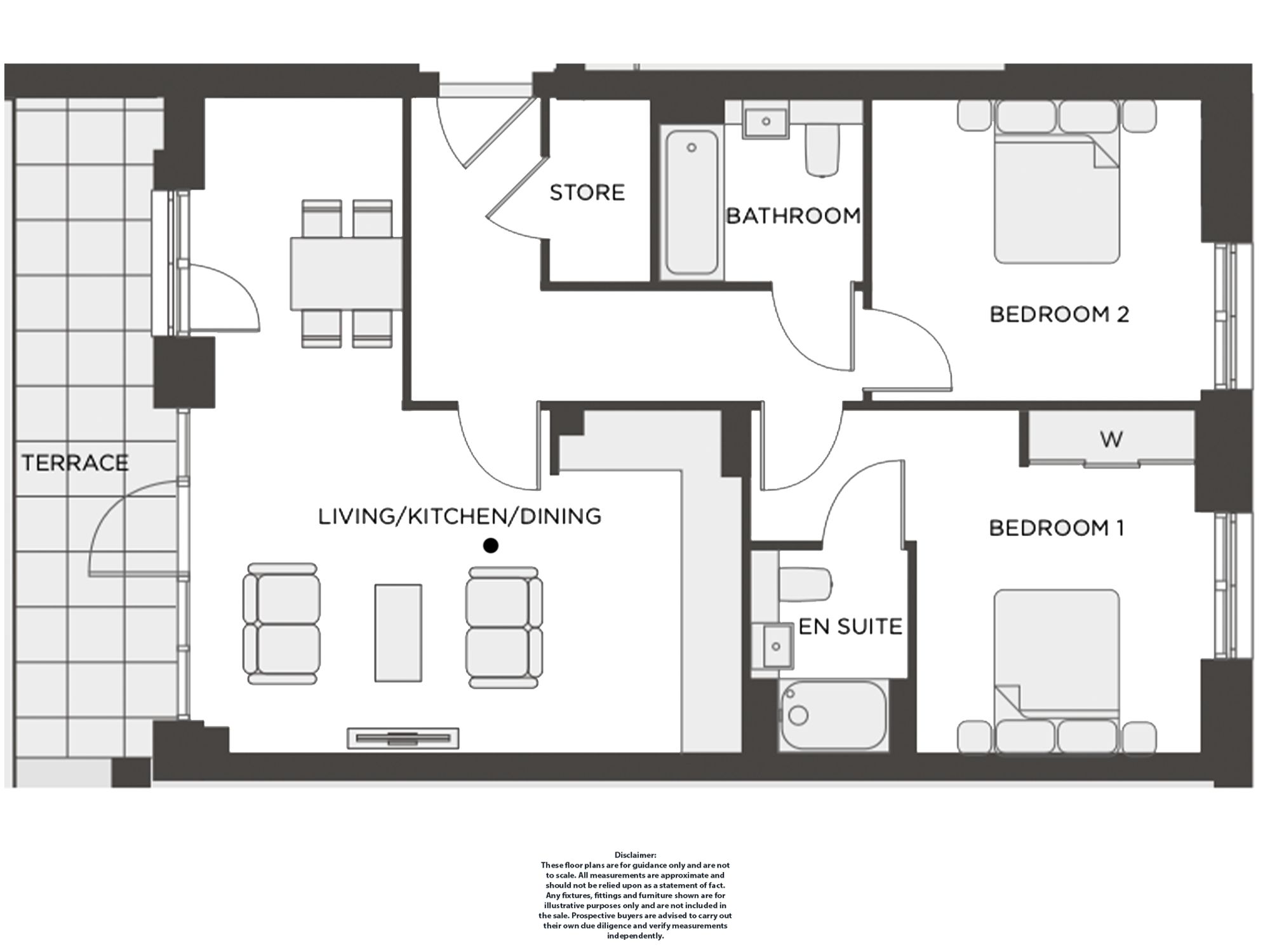 Flat 2, Gladness House, London floorplan