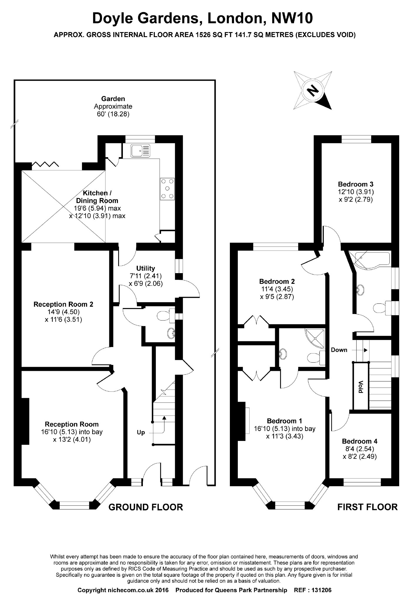 4 Bedrooms Semi-detached house to rent in Doyle Gardens, Kensal Rise, London NW10