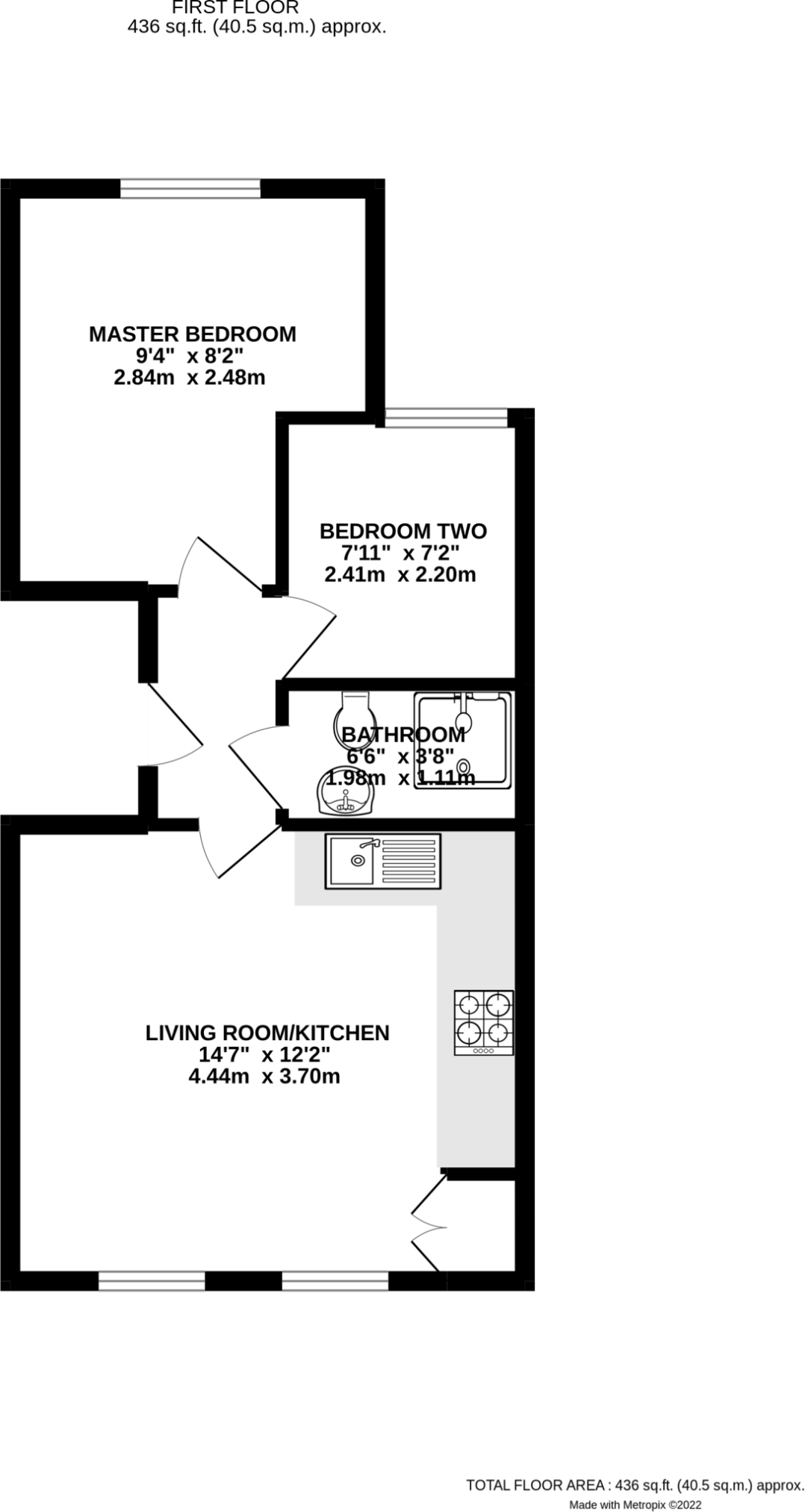 Flat 3, 7, George Street, Berkshire floorplan