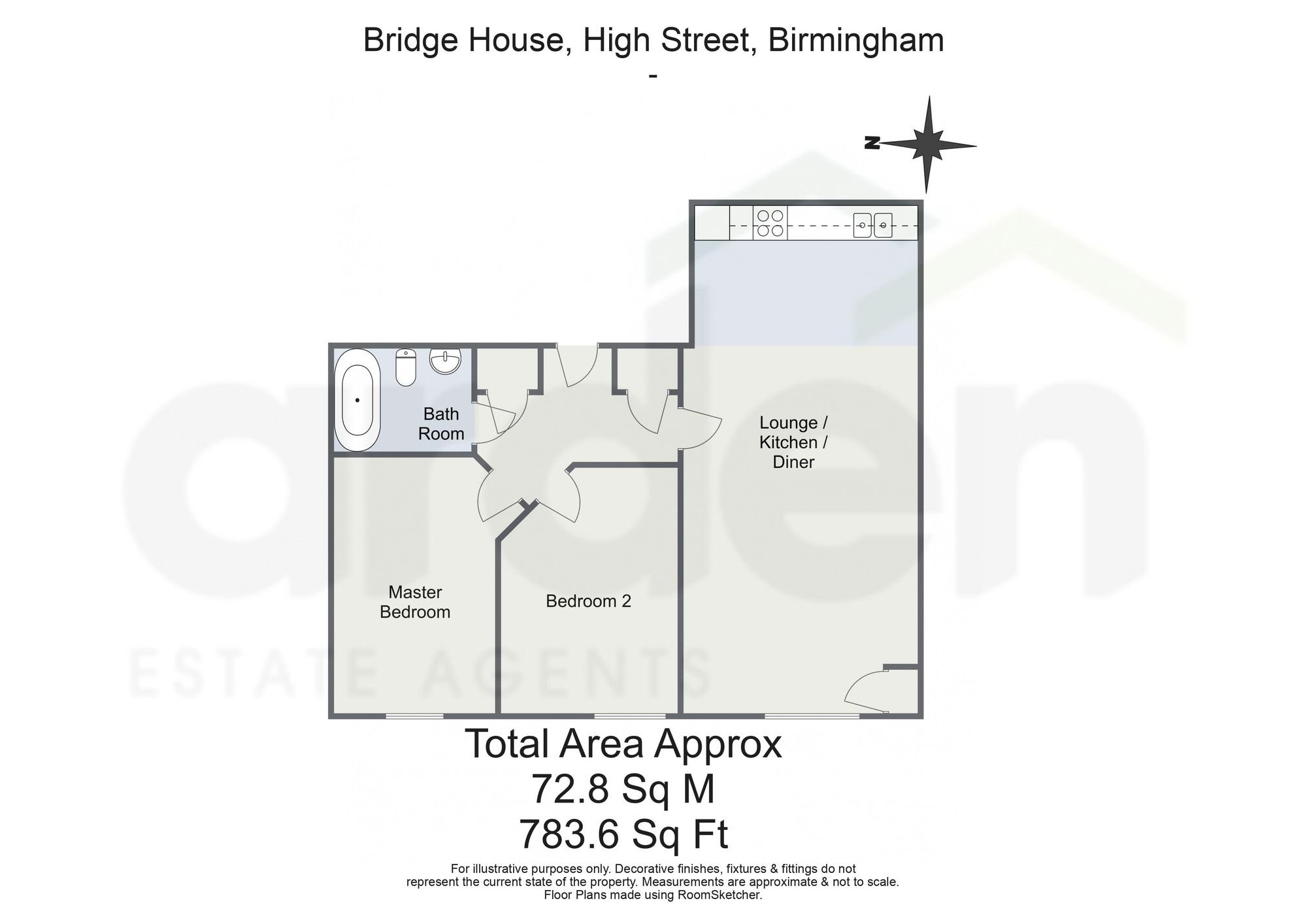 Apt 4, Bridge House, 3-5 High Street, Birmingham floorplan