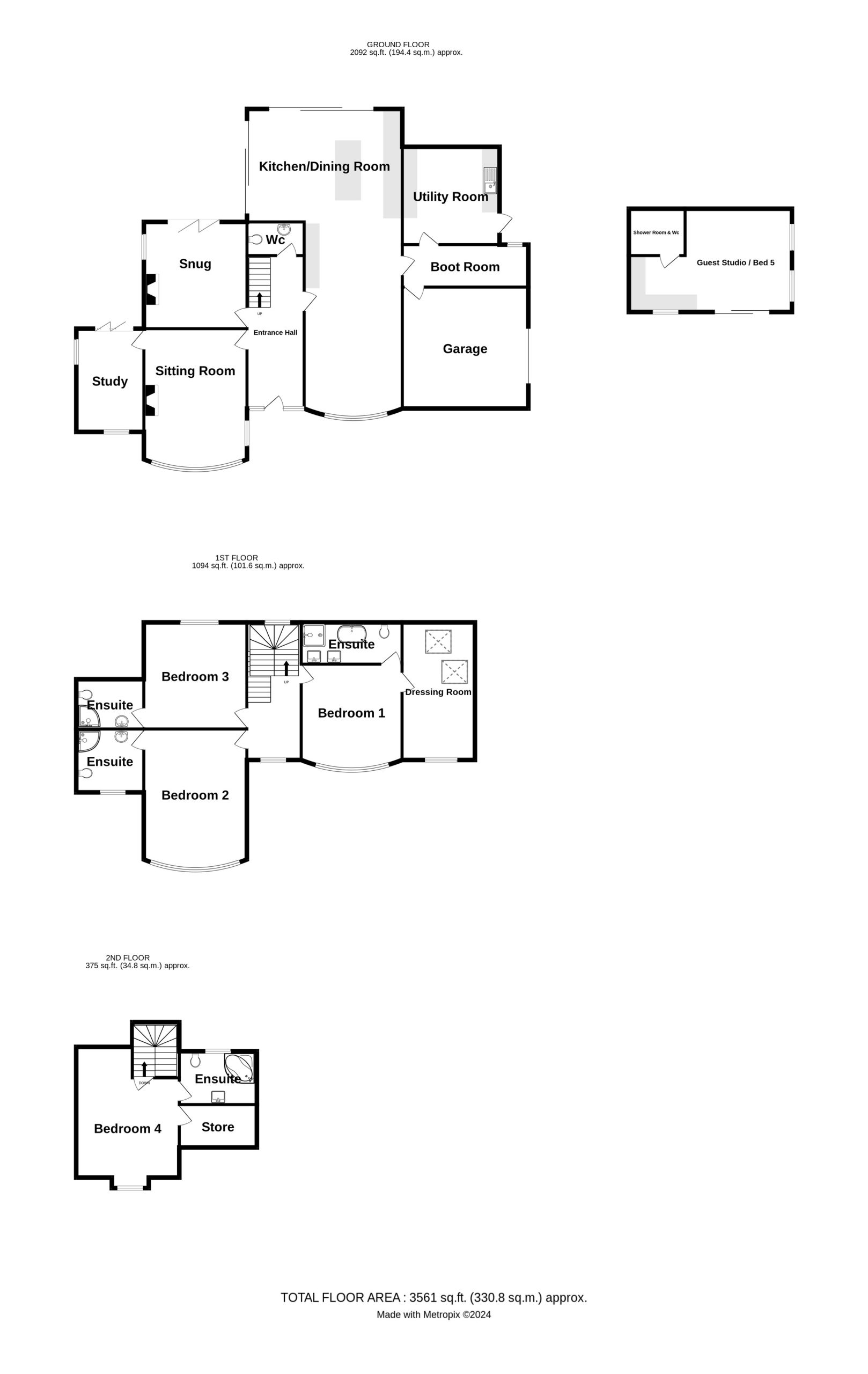 Au Sommet, 1 Fort Road, Guernsey floorplan