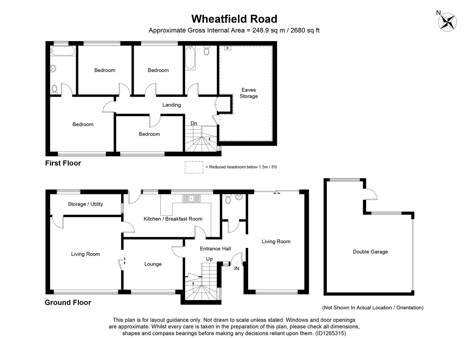 1, Wheatfield Road, Harpenden floorplan