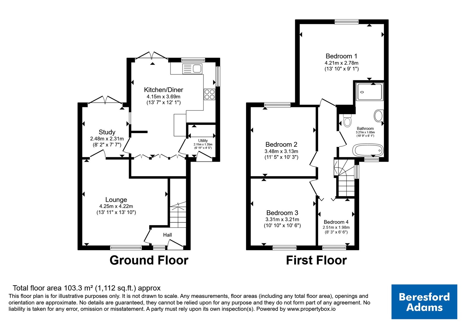 6, Ffordd Gryffydd, Wrexham floorplan