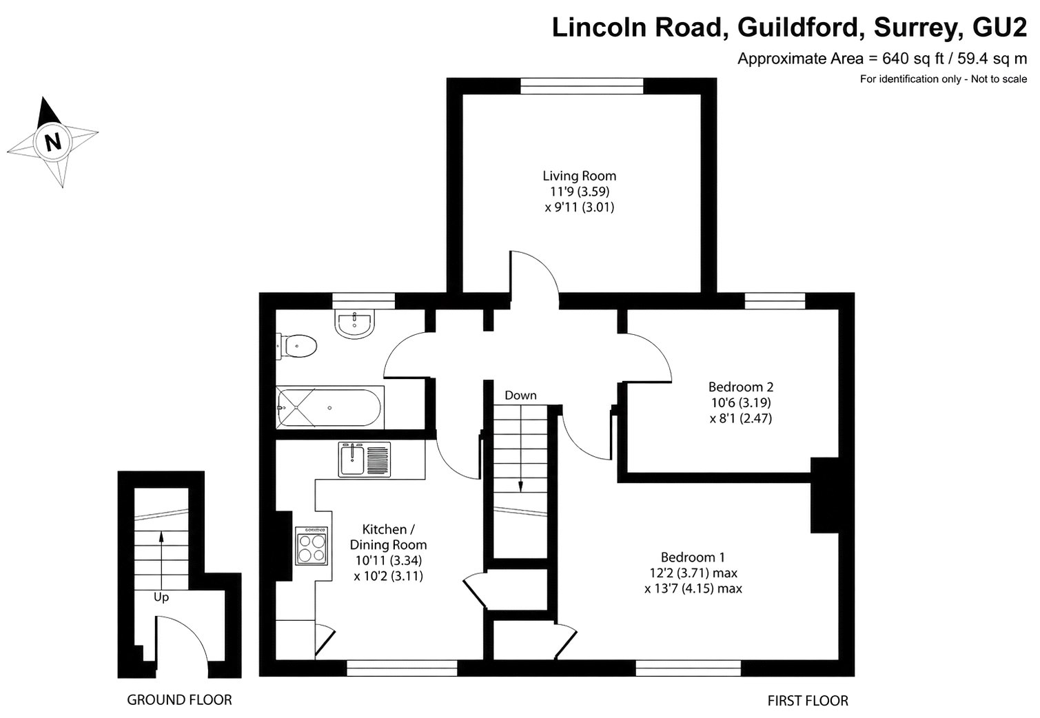 24b, Lincoln Road, Guildford floorplan