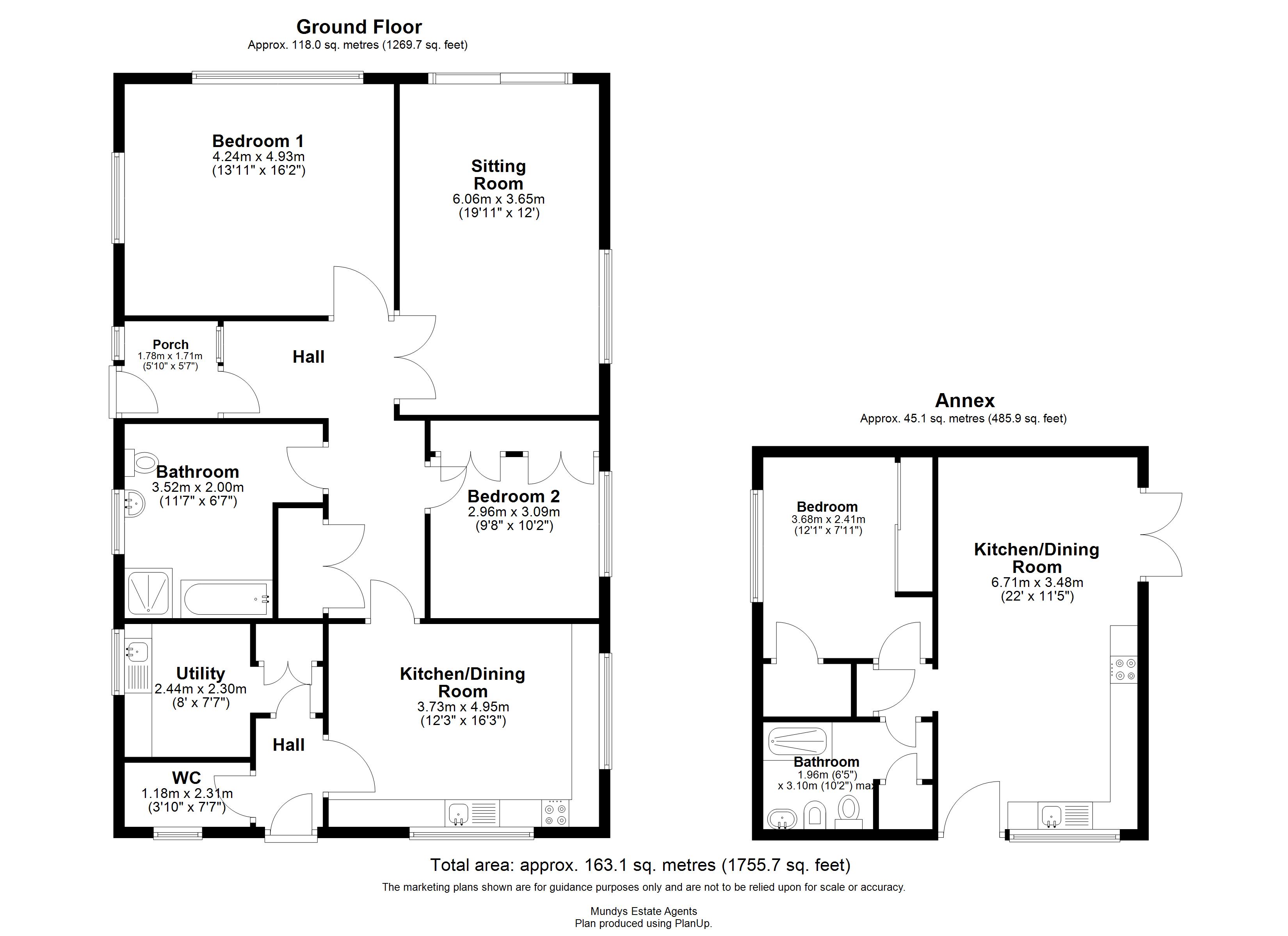 Manyana, Legsby Road, Market Rasen floorplan