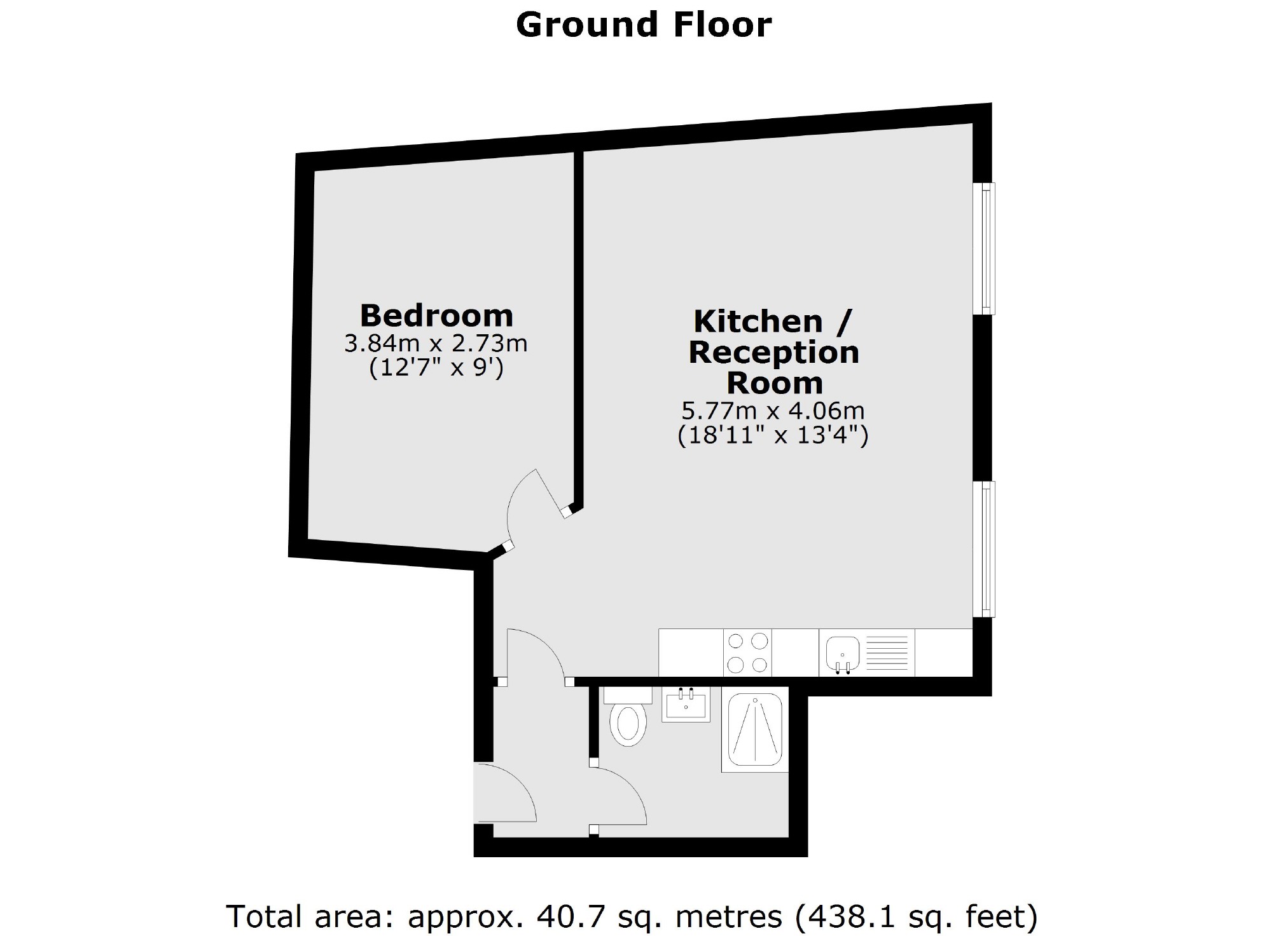 Flat 9, 1, Bridport Terrace, London floorplan
