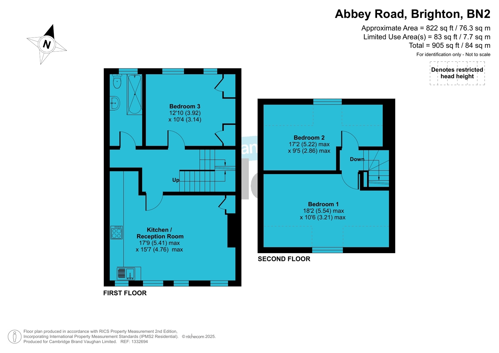 FFF, 13, Abbey Road, Brighton floorplan