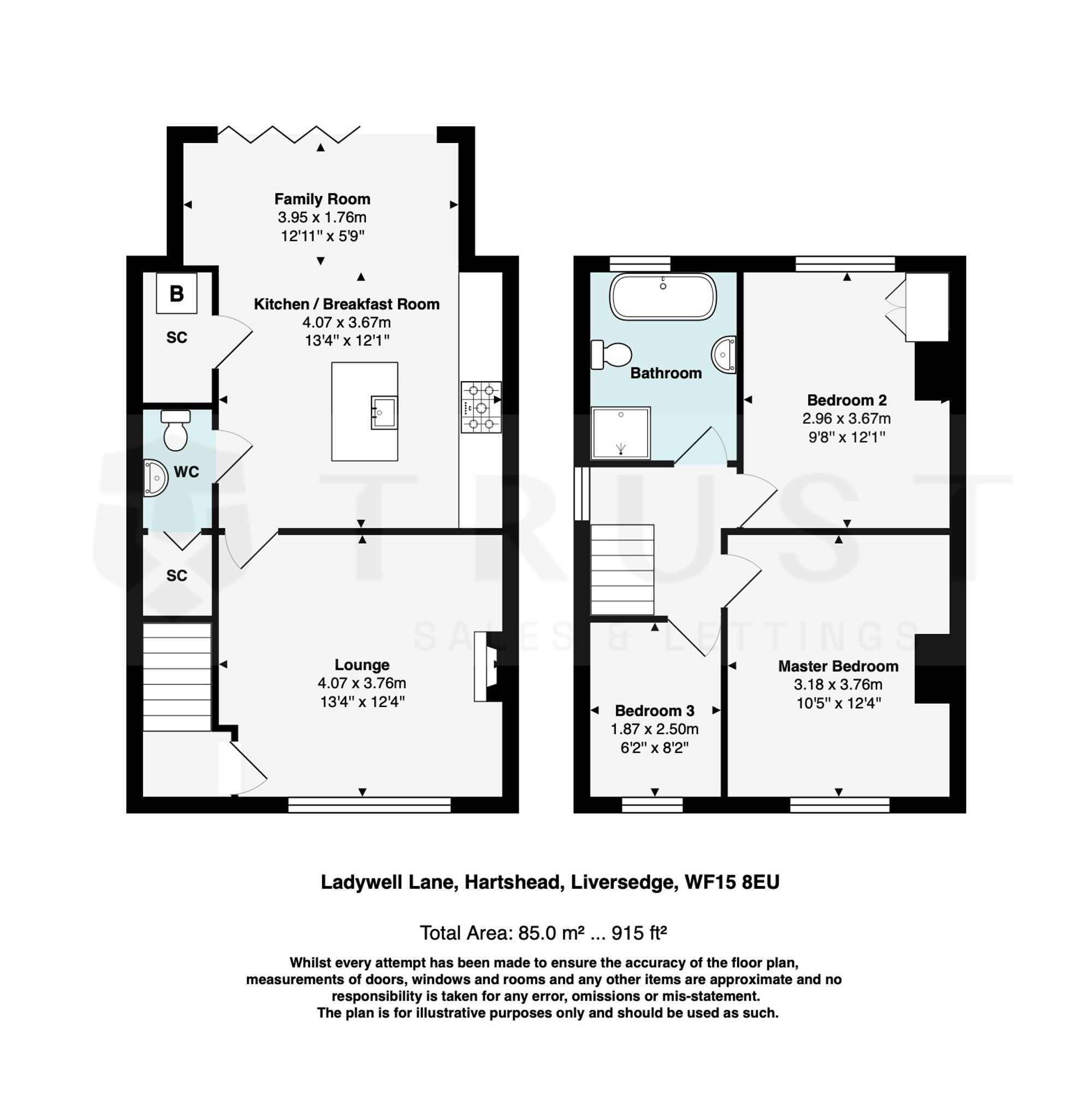 12 Ladywell Lane, Liversedge floorplan