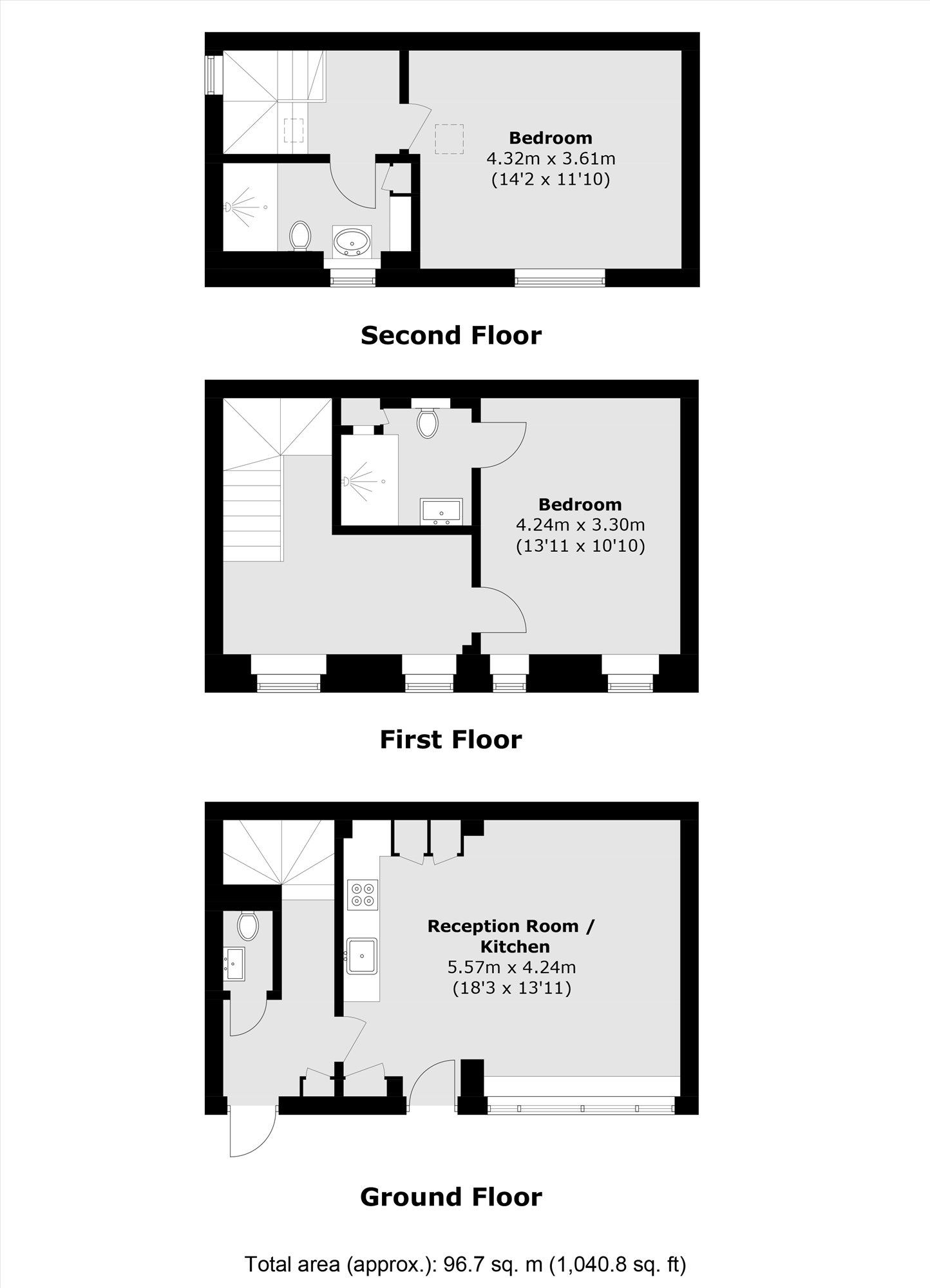 48, Devonshire Close, London floorplan