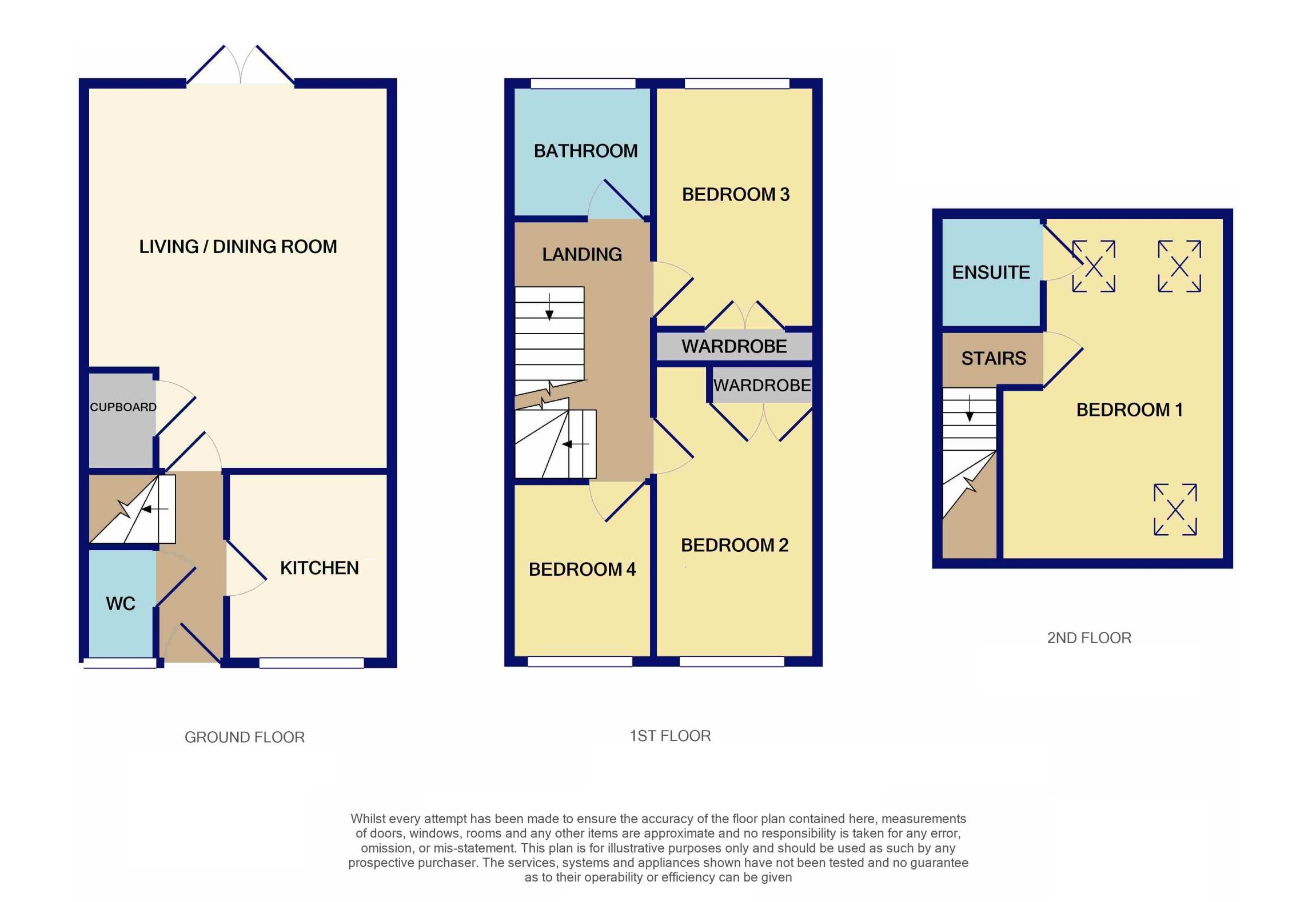 12, Starling Close, Sandy floorplan