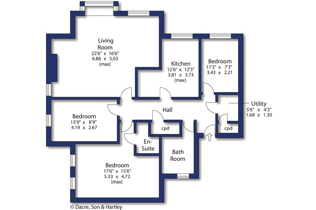 3 The Wickets,, Studley Road, North Yorkshire floorplan