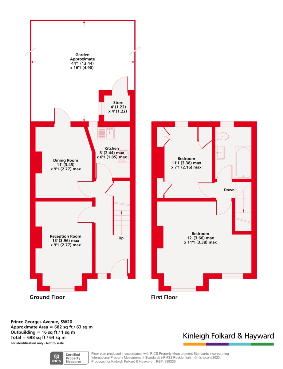 Prince Georges Avenue, London floorplan