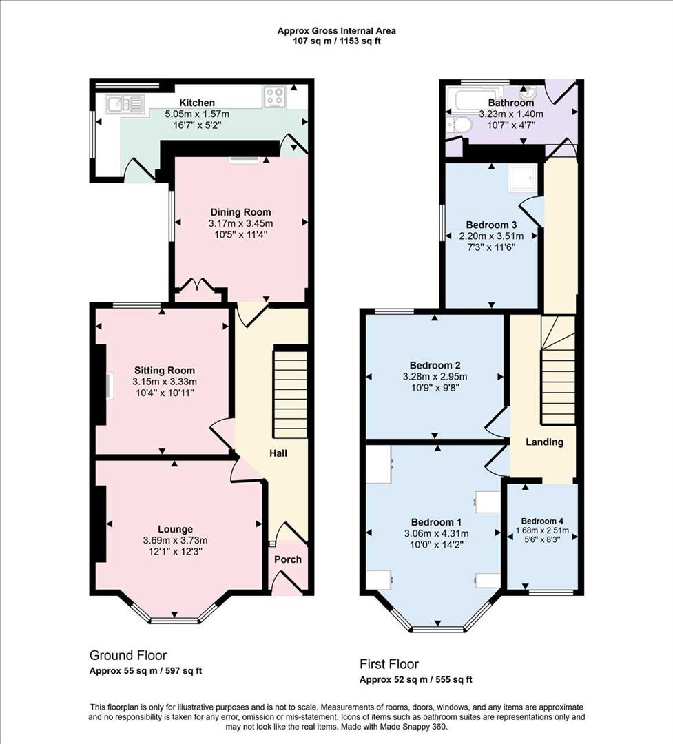 1, Danygraig Terrace, Tonypandy floorplan